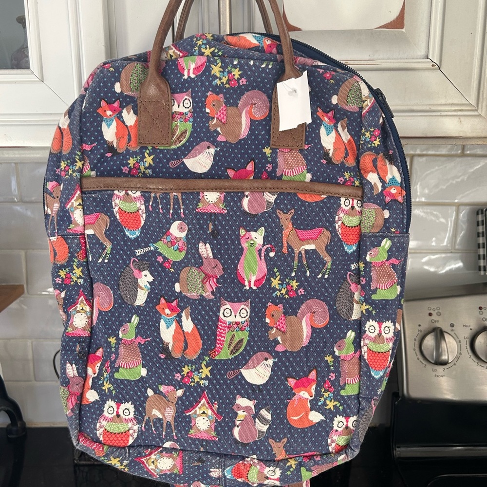 Adorable Back Pack with Leather Straps